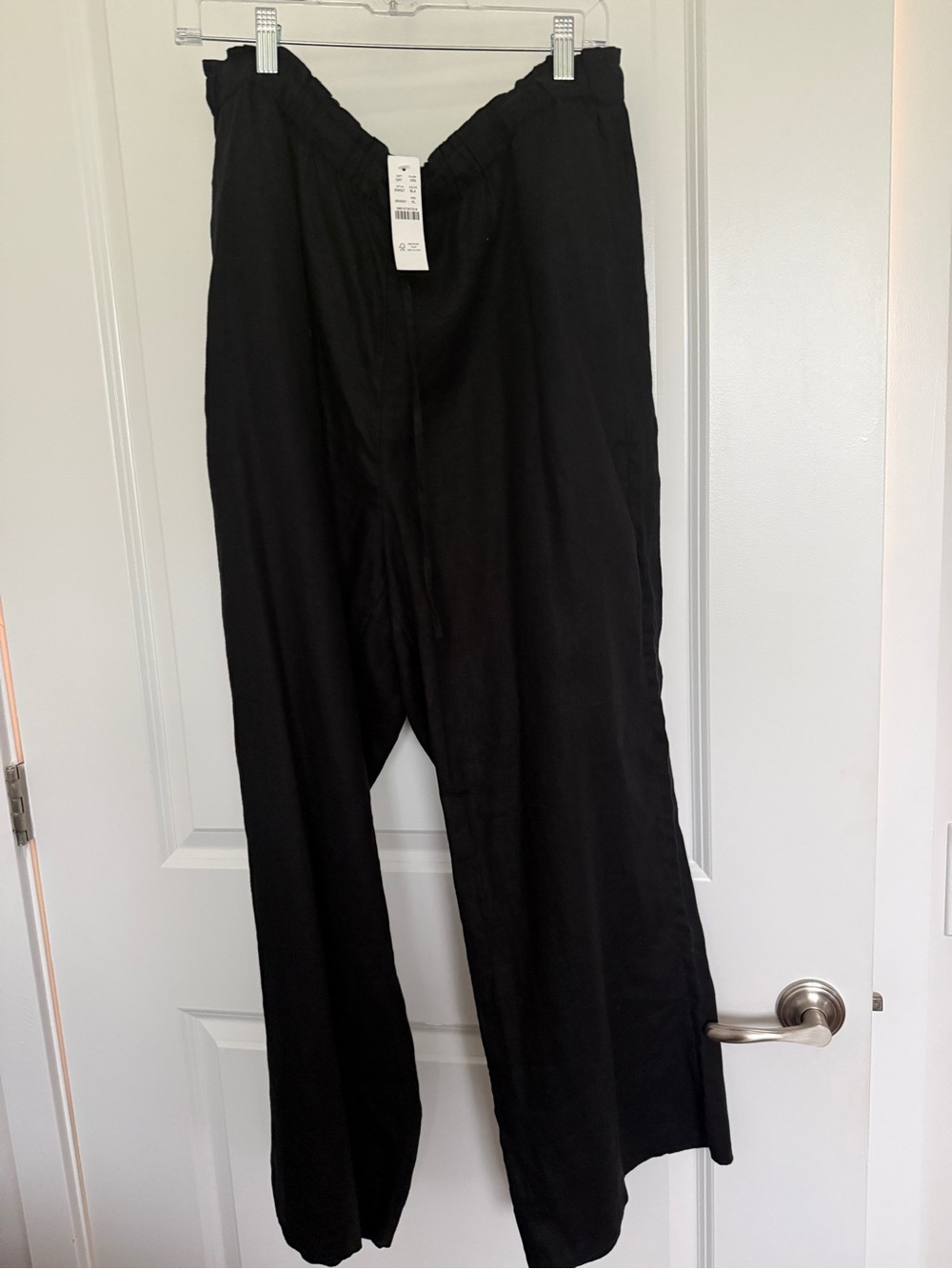 J. Crew Black womens  Pull-On Wide-Leg Pants